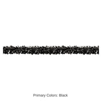 12 Pack Bulk 6-Ply Party Metallic Festooning Garland - black