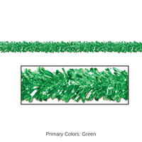 12 Pack Bulk 6-Ply Metallic Party Festooning Garland - green