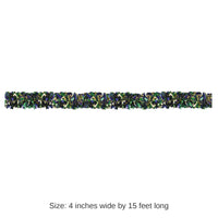 12 Pack Bulk Mardi Gras 6-Ply Metallic Festooning Garland - gold - green - purple