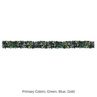 12 Pack Bulk Mardi Gras 6-Ply Metallic Festooning Garland - gold - green - purple