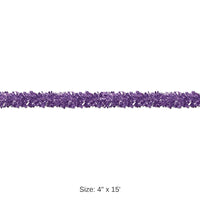 12 Pack Bulk 6-Ply Metallic Party Festooning Garland - purple