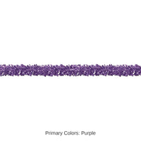 12 Pack Bulk 6-Ply Metallic Party Festooning Garland - purple