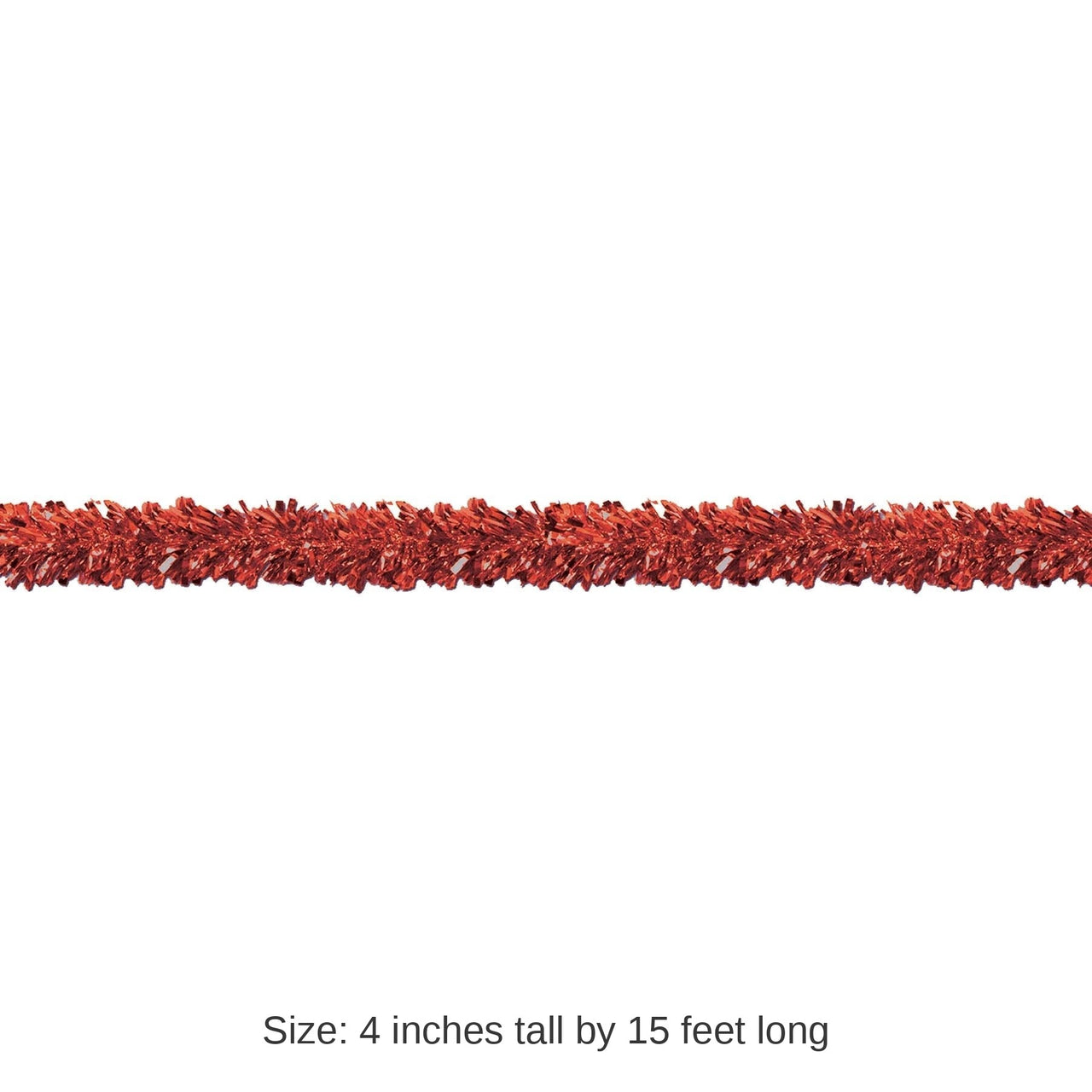 12 Pack Bulk 6-Ply Metallic Party Festooning Garland - red