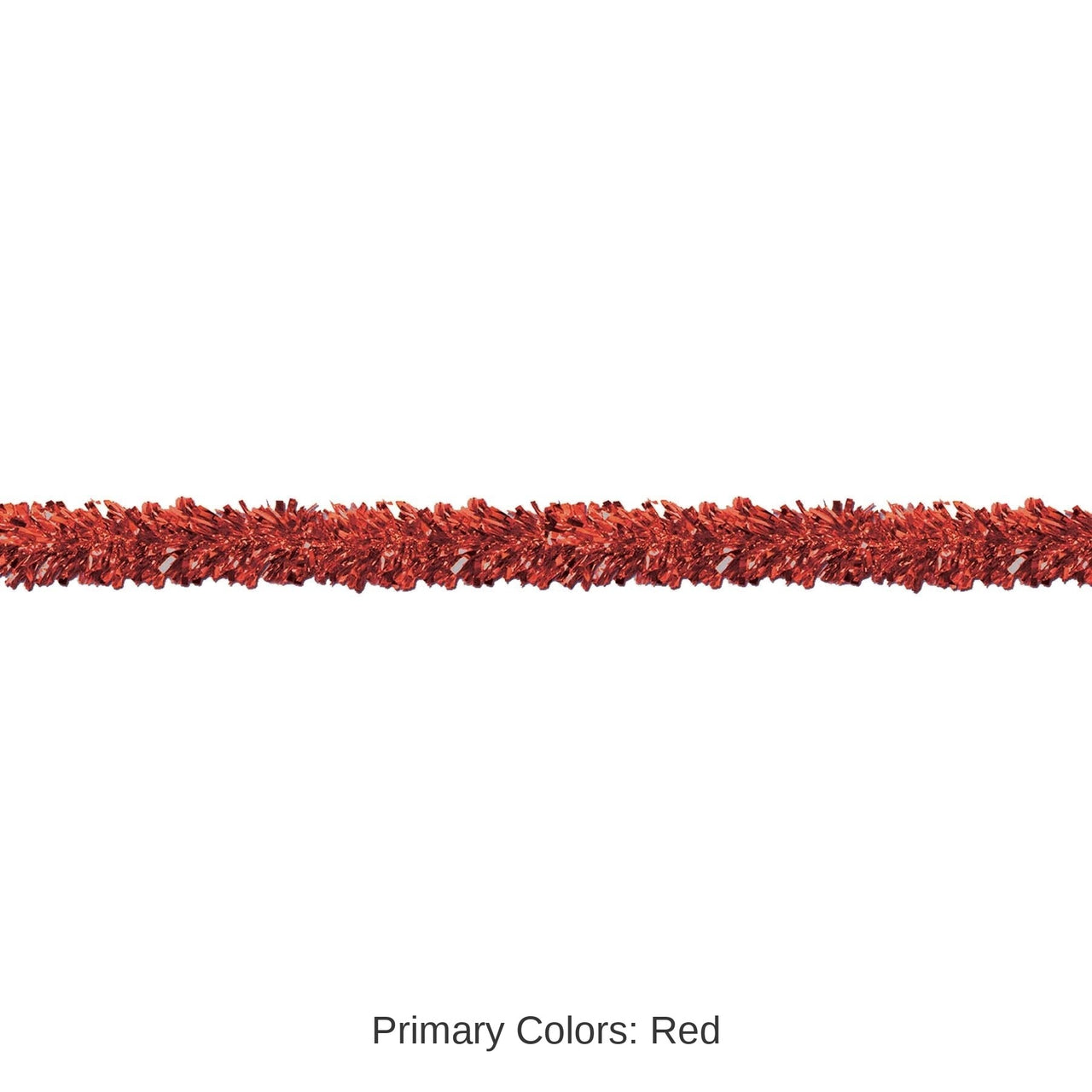 12 Pack Bulk 6-Ply Metallic Party Festooning Garland - red
