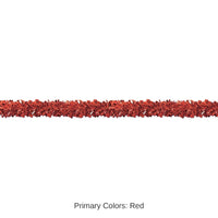 12 Pack Bulk 6-Ply Metallic Party Festooning Garland - red