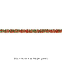 12 Pack Bulk Christmas 6-Ply Metallic Festooning Garland - red/green