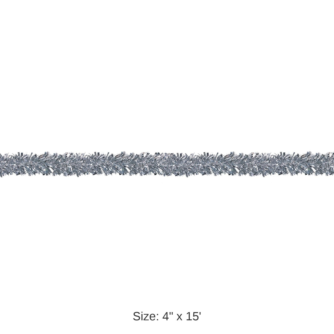 12 Pack Bulk 6-Ply Metallic Party Festooning Garland - silver
