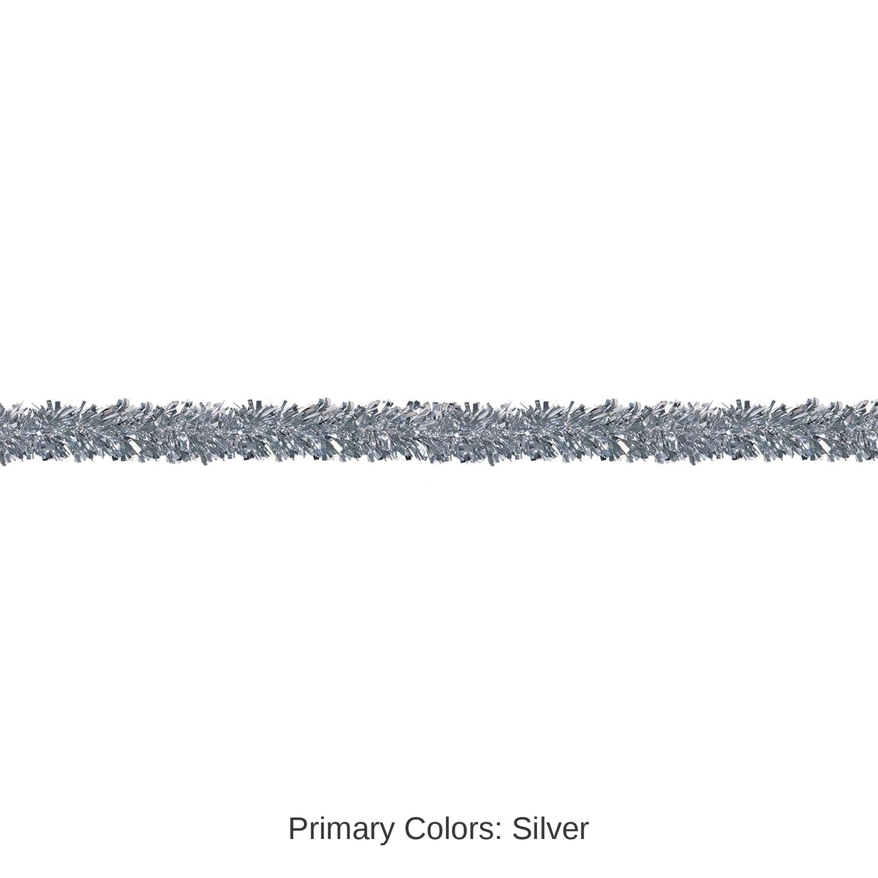 12 Pack Bulk 6-Ply Metallic Party Festooning Garland - silver