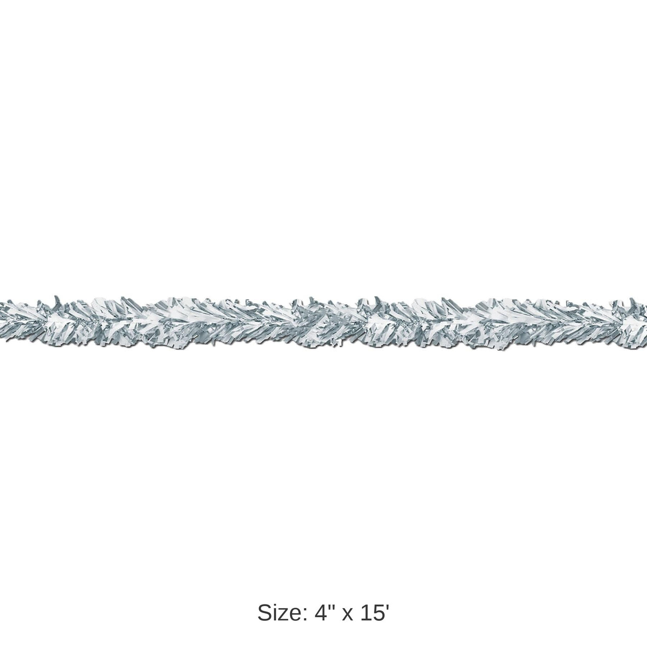 12 Pack Bulk 6-Ply Metallic Party Festooning Garland - white