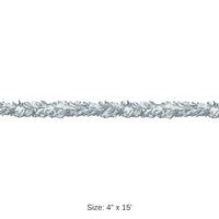 12 Pack Bulk 6-Ply Metallic Party Festooning Garland - white
