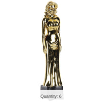 6 Pack Bulk Awards Night Female Statuette