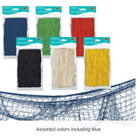 12 Pack Bulk Luau Party Fish Netting, Asst colors