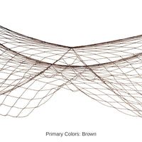 12 Pack Bulk Luau Party Fish Netting - brown