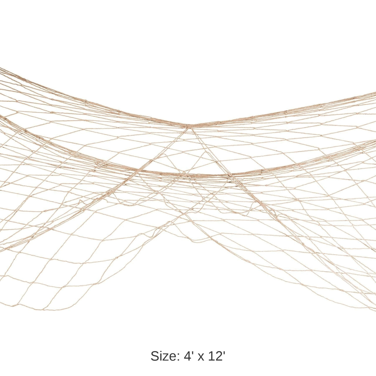 12 Pack Bulk Luau Party Fish Netting - natural white