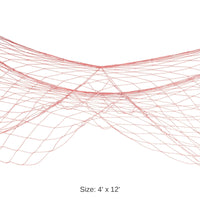 12 Pack Bulk Luau Party Fish Netting - pink