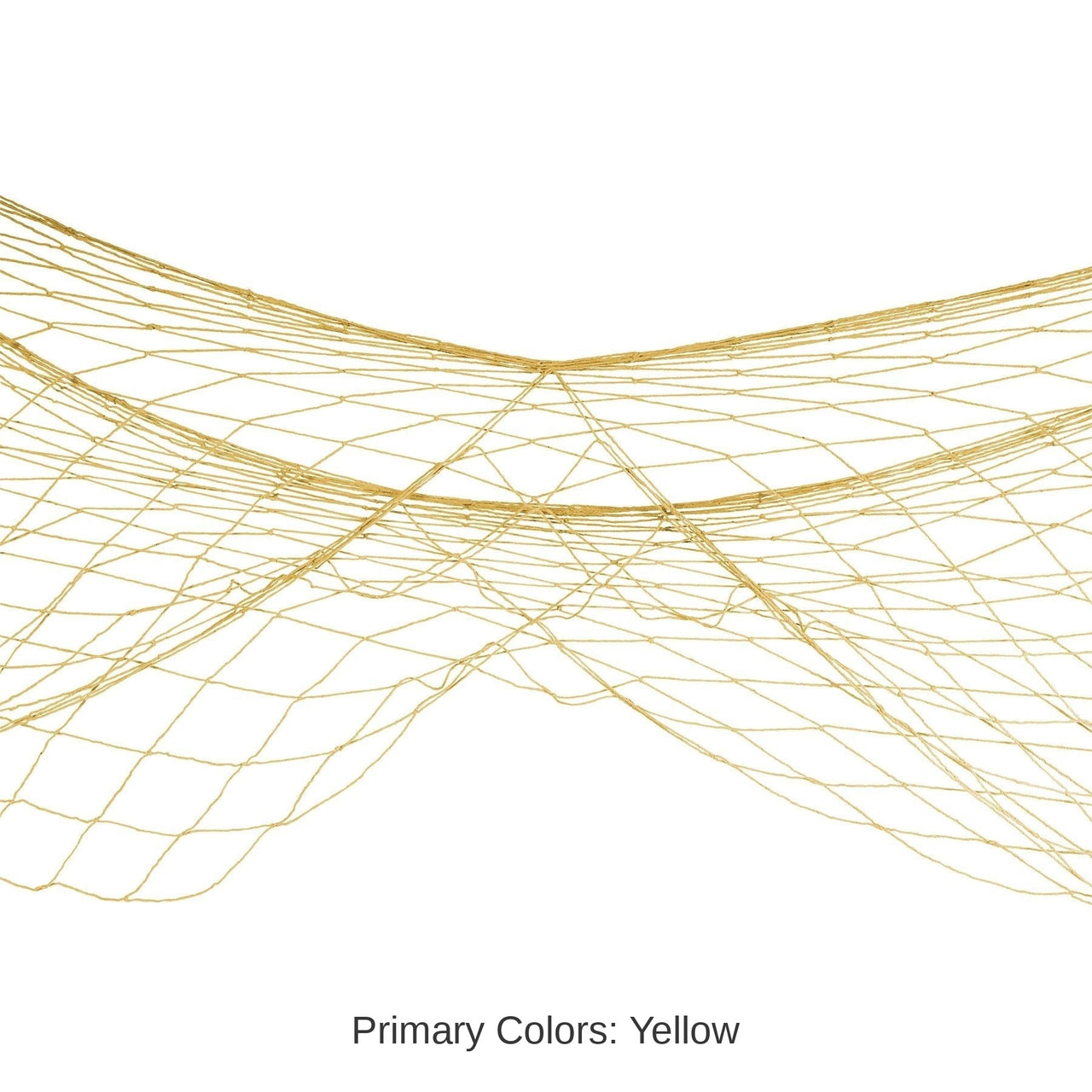 12 Pack Bulk Luau Party Fish Netting - yellow