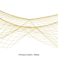 12 Pack Bulk Luau Party Fish Netting - yellow