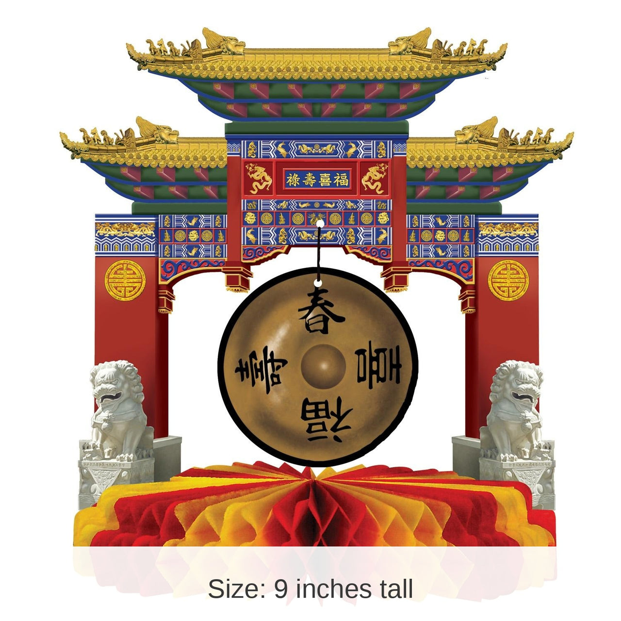 12 Pack Bulk Asian Gong Party Centerpiece