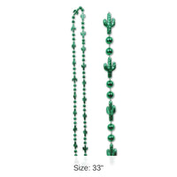 72 Pack Bulk Cactus Bead Necklaces