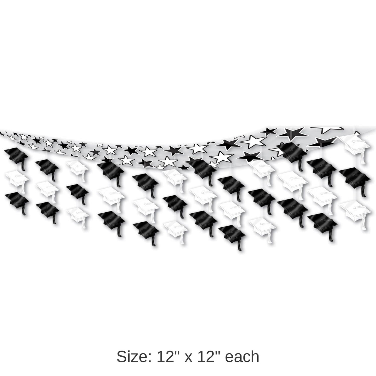 6 Pack Bulk Graduate Cap Graduation Party Ceiling Decoration