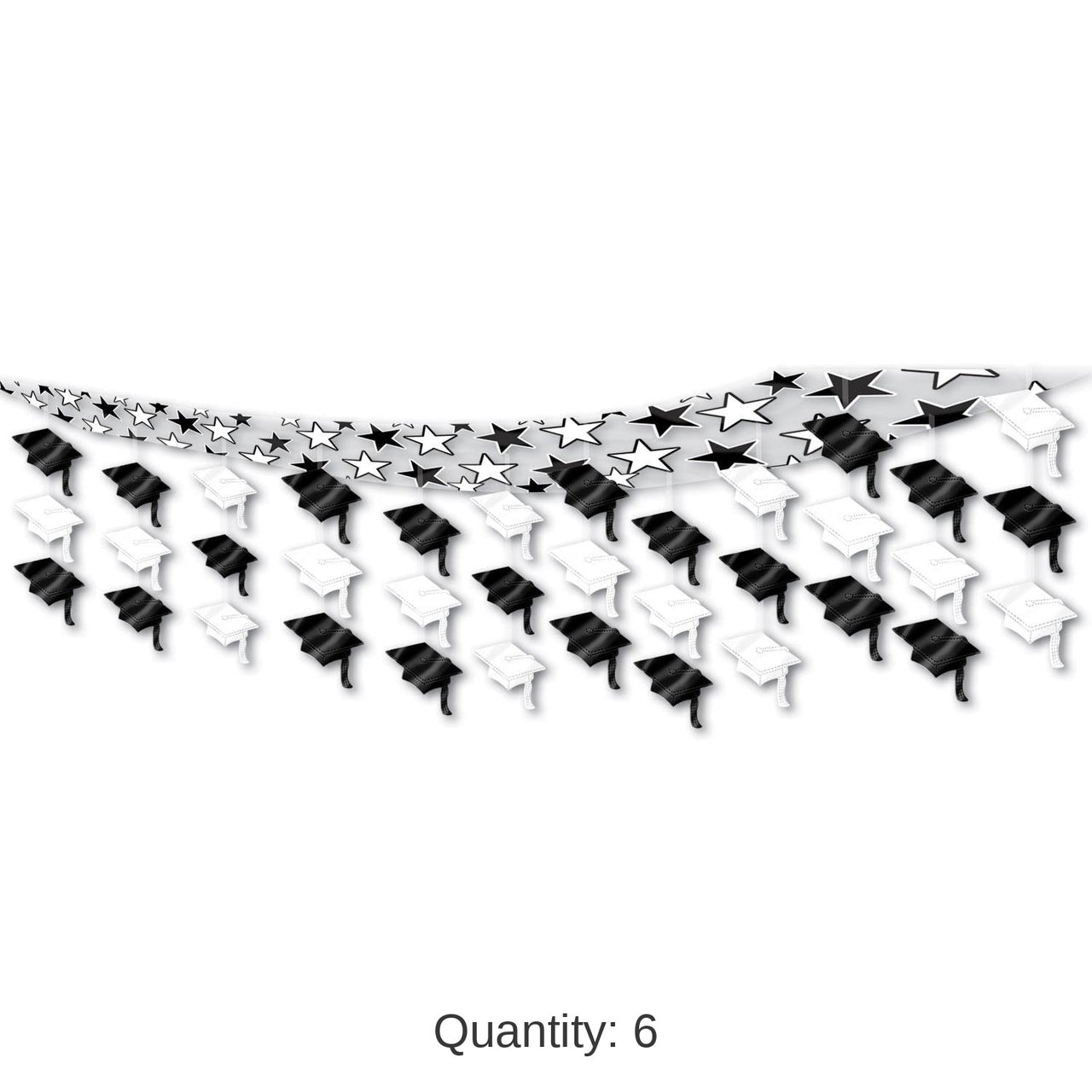 6 Pack Bulk Graduate Cap Graduation Party Ceiling Decoration