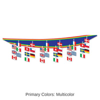 6 Pack Bulk International Flag Ceiling Party Decor