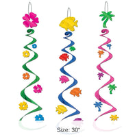 18 Piece Bulk Luau Whirls