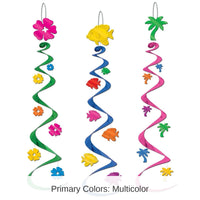 18 Piece Bulk Luau Whirls