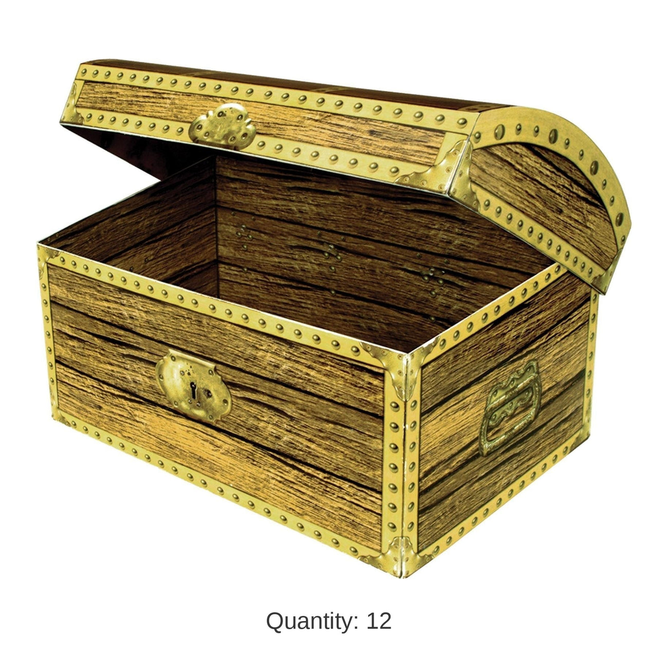 12 Pack Bulk 5.5 Inch-Treasure Chest Party Box