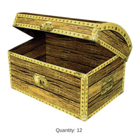 12 Pack Bulk 5.5 Inch-Treasure Chest Party Box