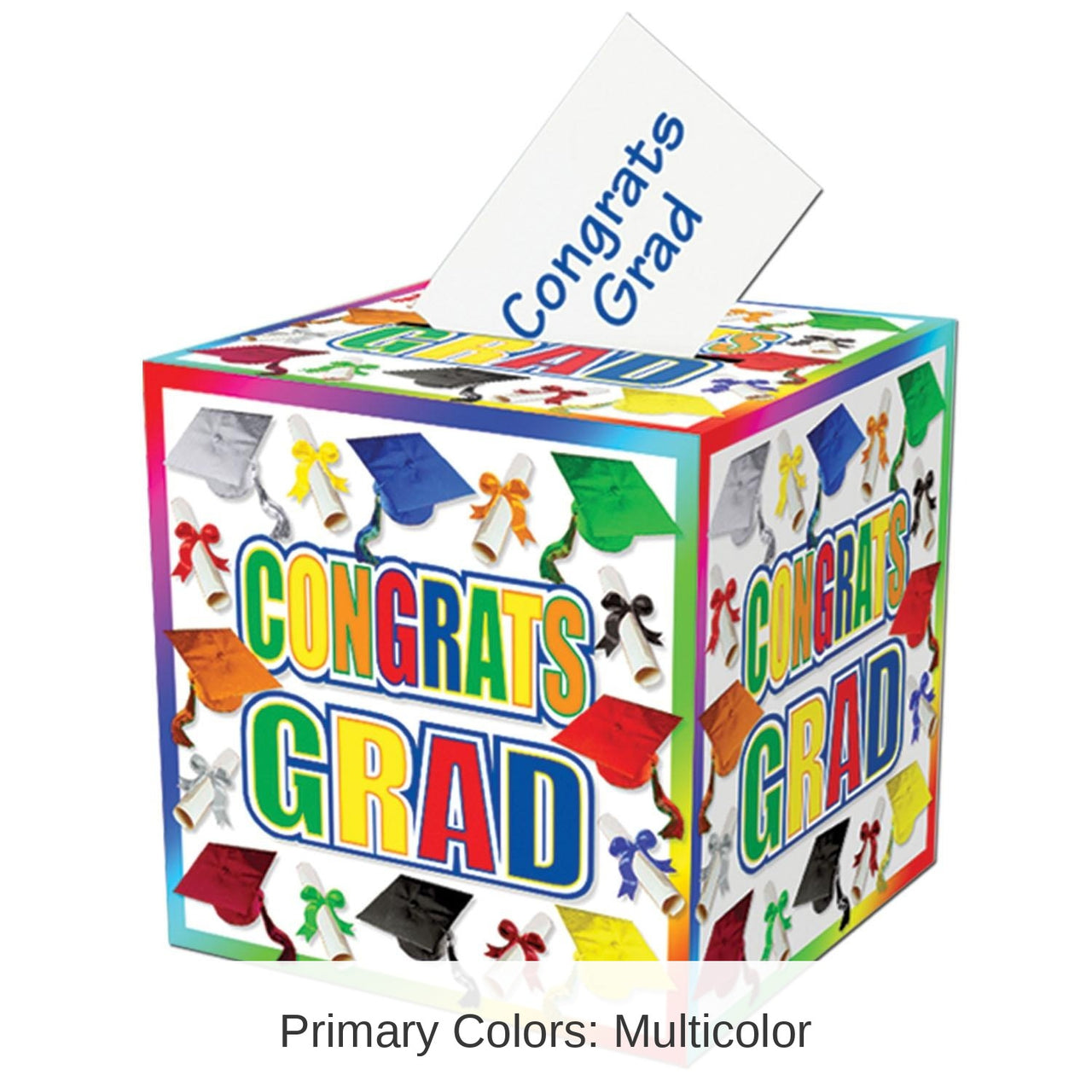 6 Pack Bulk Graduation Party Card Box- Multicolor