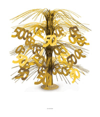 6 Pack Bulk 50th Anniversary Cascade Centerpiece - Gold
