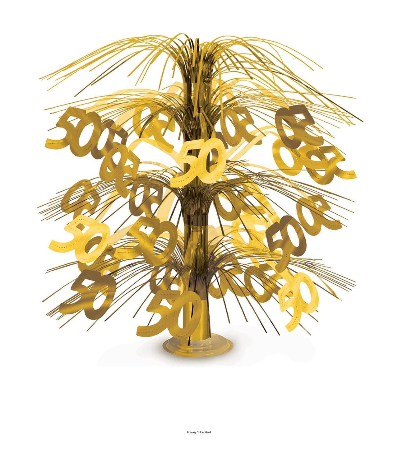 6 Pack Bulk 50th Anniversary Cascade Centerpiece - Gold