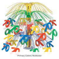 6 Pack Bulk 70th Birthday Party Cascade Centerpiece - multi-color
