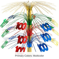 6 Pack Bulk 100th Birthday Party Cascade Centerpiece