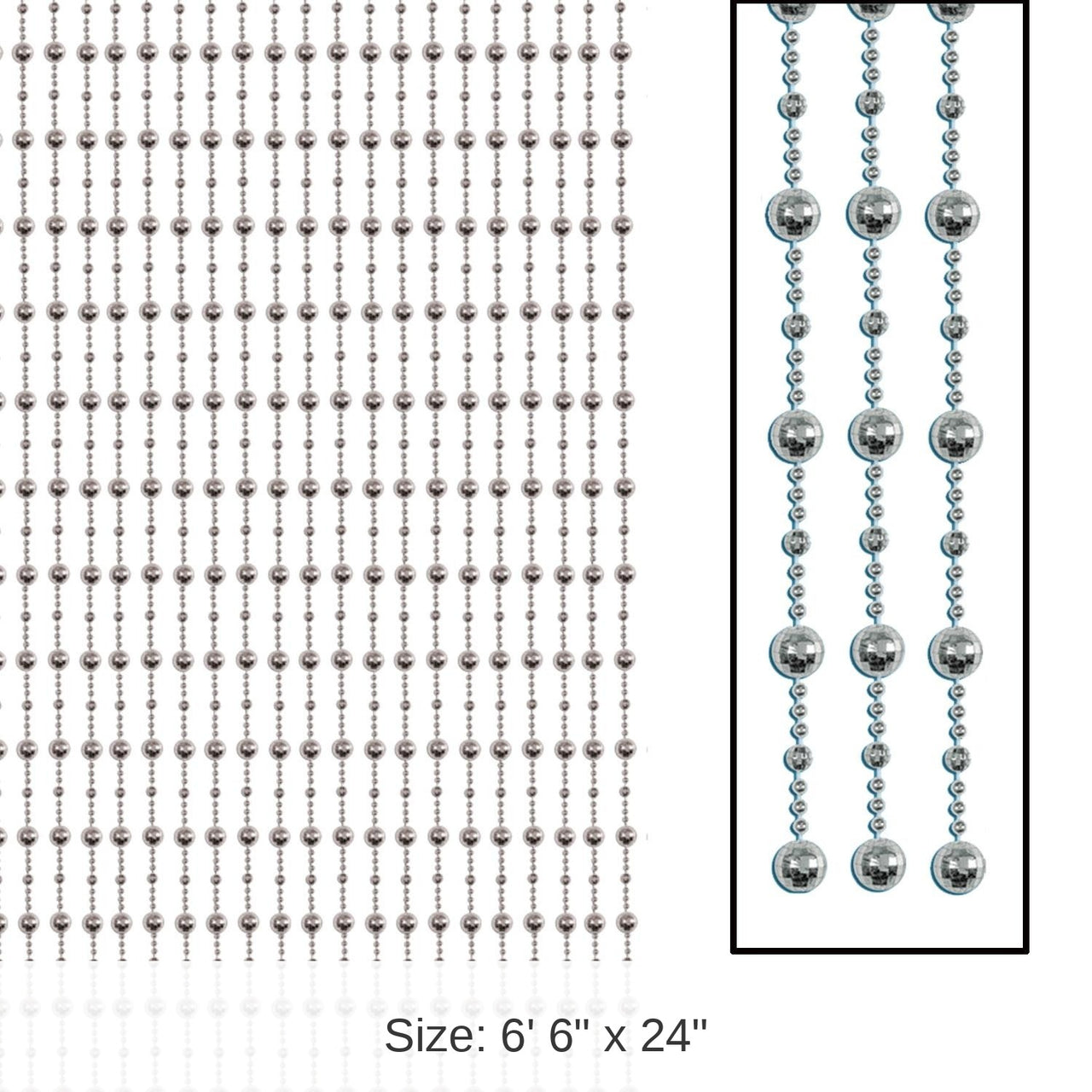 Disco Ball Party Bead Curtain Decoration
