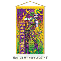 12 Pack Bulk Mardi Gras Door/Wall Panel