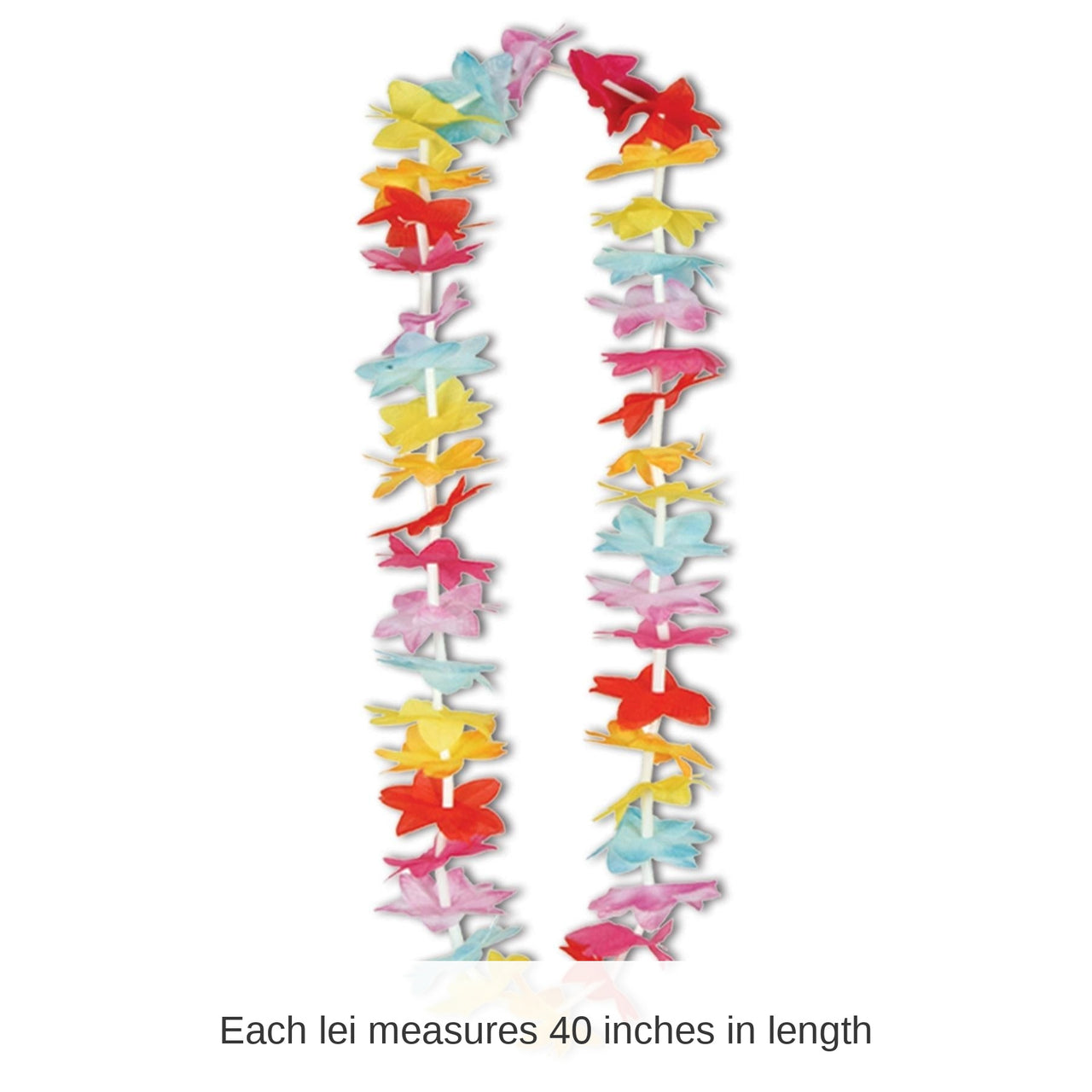 50 Pack Bulk Luau Party Floral Lei