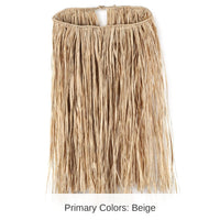 12 Pack Bulk Luau Party Extra Large Raffia Hula Skirt - Natural