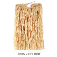 12 Pack Bulk Luau Party Extra Large Raffia Hula Skirt - Natural (38