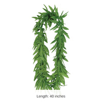 12 Pack Bulk Luau Party Tropical Fern Leaf Lei