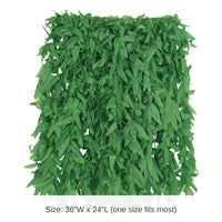6 Pack Bulk Luau Party Tropical Fern Leaf Hula Skirt