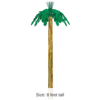 12 Pack Bulk Luau Party Metallic Palm Tree