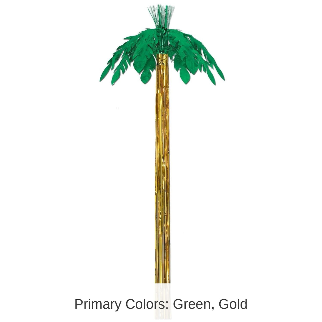 12 Pack Bulk Luau Party Metallic Palm Tree