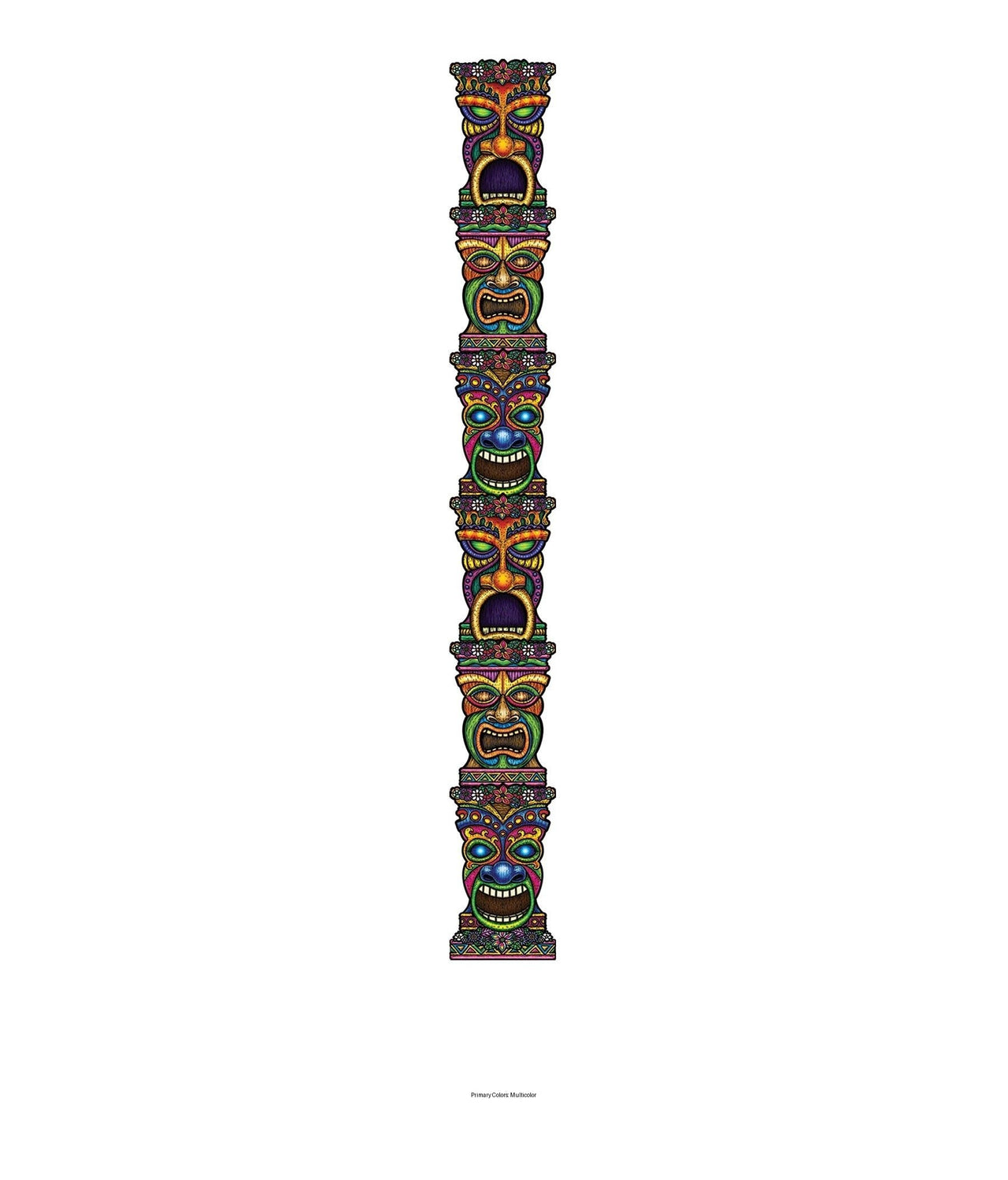 12 Pack Bulk Luau Party Jointed Tiki Totem Pole