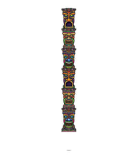 12 Pack Bulk Luau Party Jointed Tiki Totem Pole