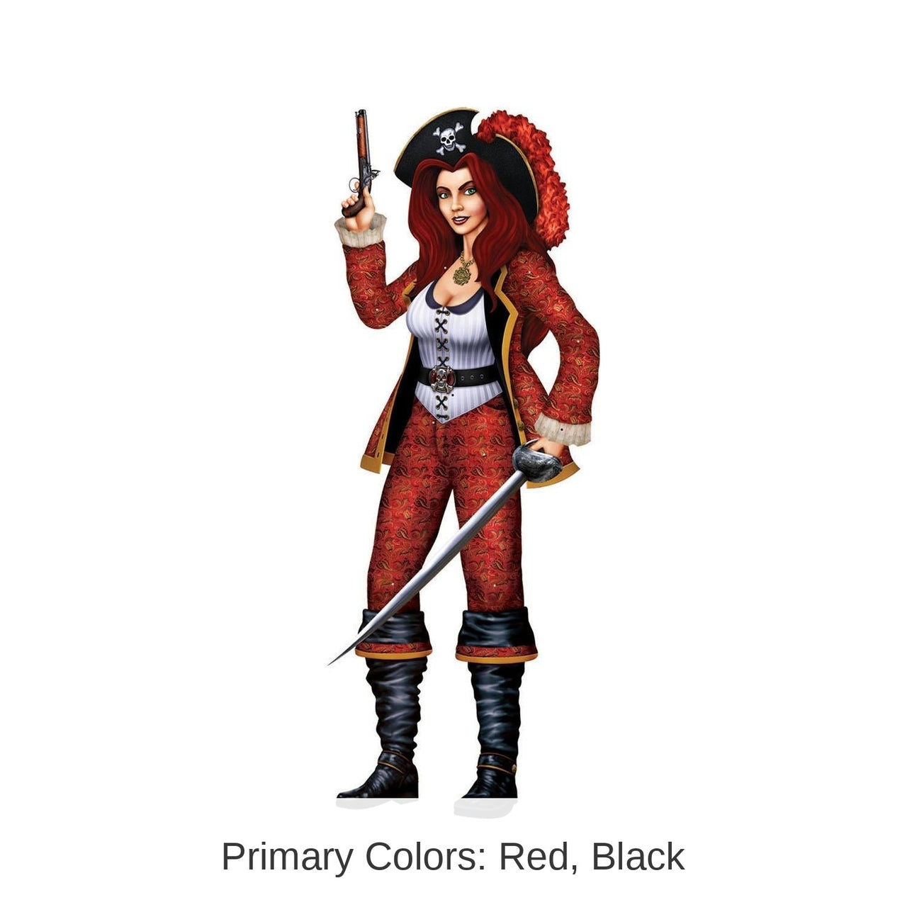 12 Pack Bulk Jointed Bonny Buccaneer Party Decoration
