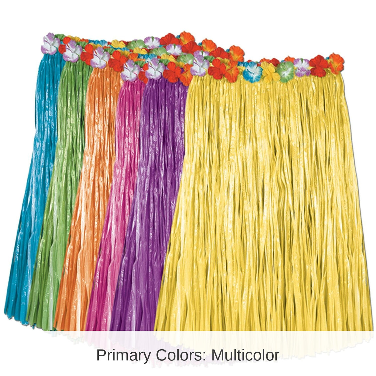 12 Pack Bulk Luau Party Child Artificial Grass Hula Skirts
