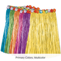 12 Pack Bulk Luau Party Child Artificial Grass Hula Skirts