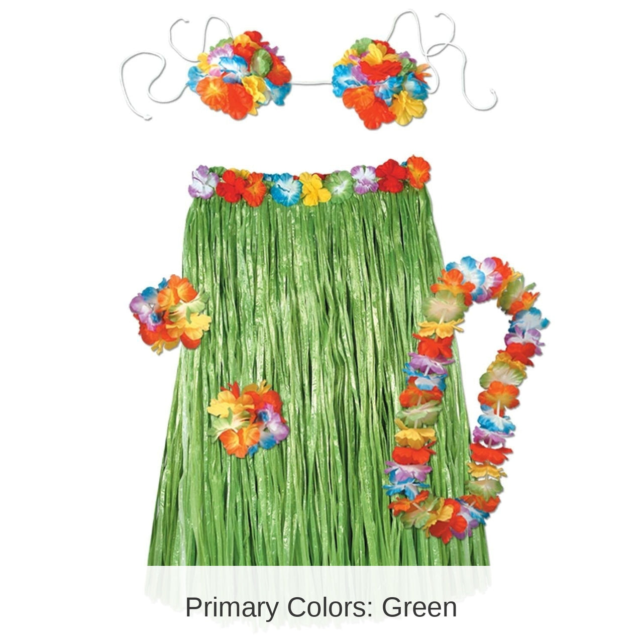 6 Pack Bulk Luau Party Child Hula Set